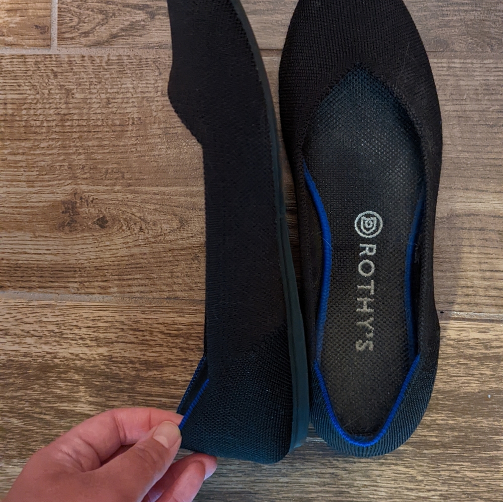 Black Rothy's Flats Size 9.5 - Picture 7 of 10